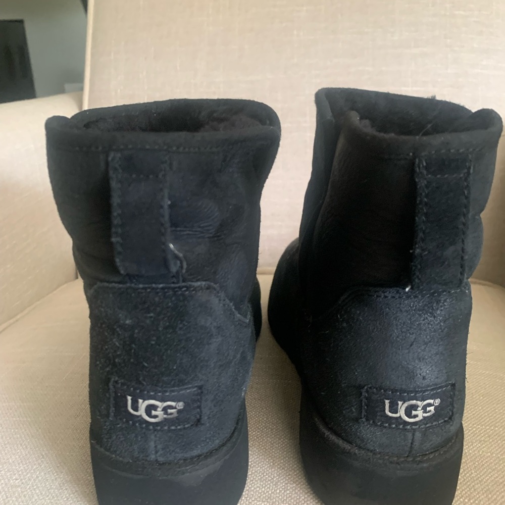 Ugg Women’s Kristin Wedge Lined Ankle Boot - Black, 8.5 US